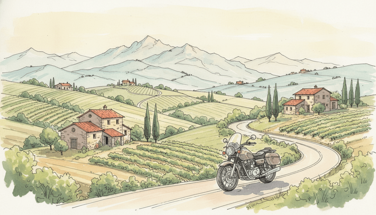 scopri un emozionante itinerario in moto sull'appennino tosco-emiliano, attraversando il suggestivo passo delle radici. un percorso ideale per gli amanti delle due ruote e della natura.